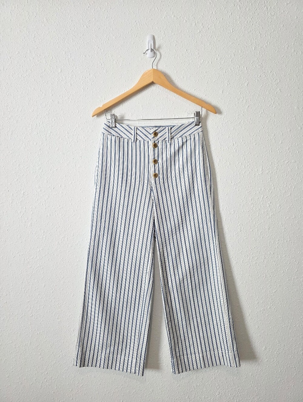 NEW Madewell Wide Leg Striped Jeans 26 - Picture 2 of 8